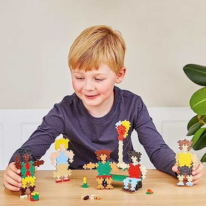 PLUS PLUS PUZZLE - PUZZLE 5 YEARS PEOPLE OF THE WORLD | 3D PUZZLE CHILDREN | CONSTRUCTIONS FOR CHILDREN | EDUCATIONAL GAMES CHILDREN 5 YEARS | PUZZLES CHILDREN 5 YEARS - Image 4